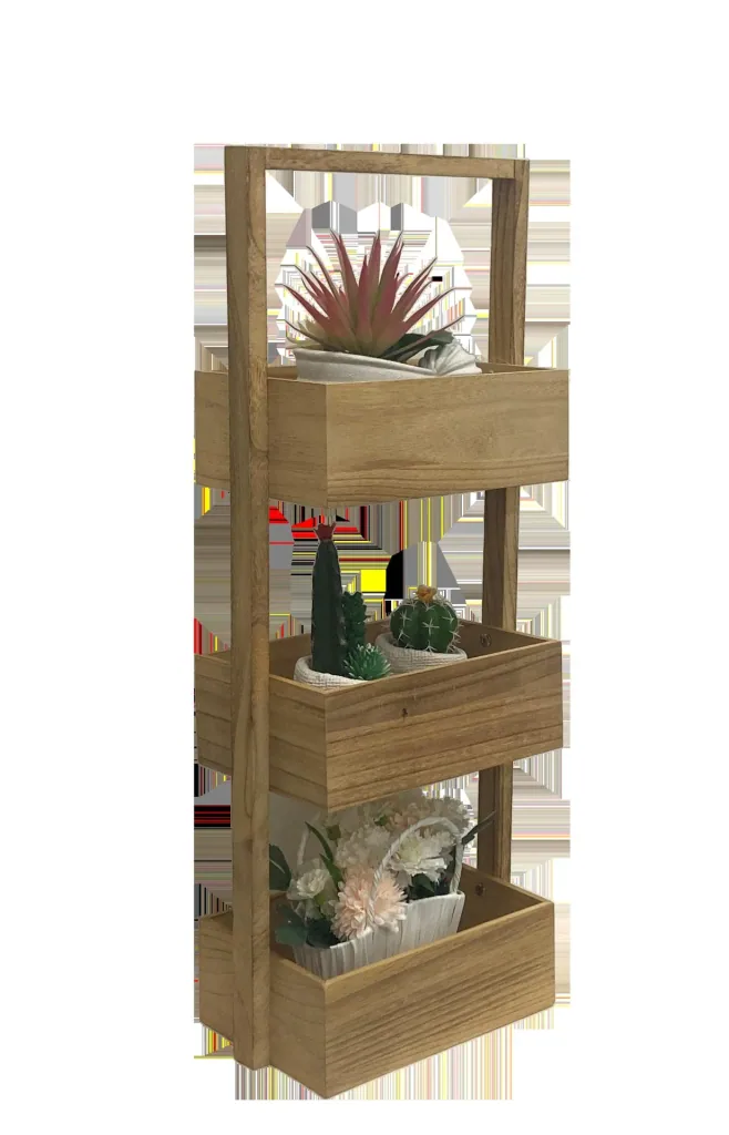 Blumenregal Etagere mit 3 Ablagen