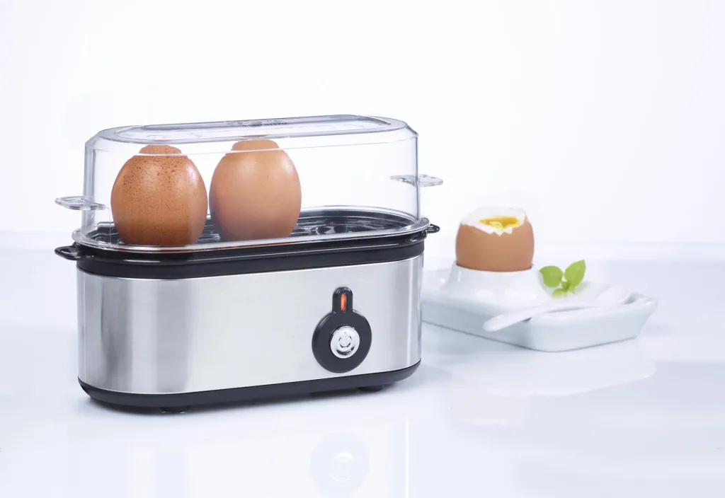 Edelstahl Eierkocher Mini für 1-3 Eier, 210 Watt