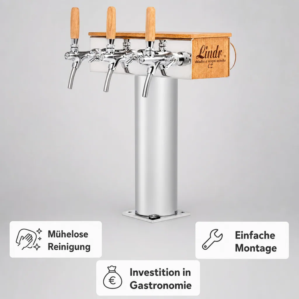 Schanksäule Modell T Grand, 3-leitig