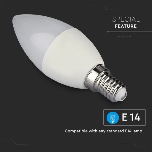 VT-5114 LED Wifi-Kerzen-Smartlampe - 4,5 W - RGB+W - E14