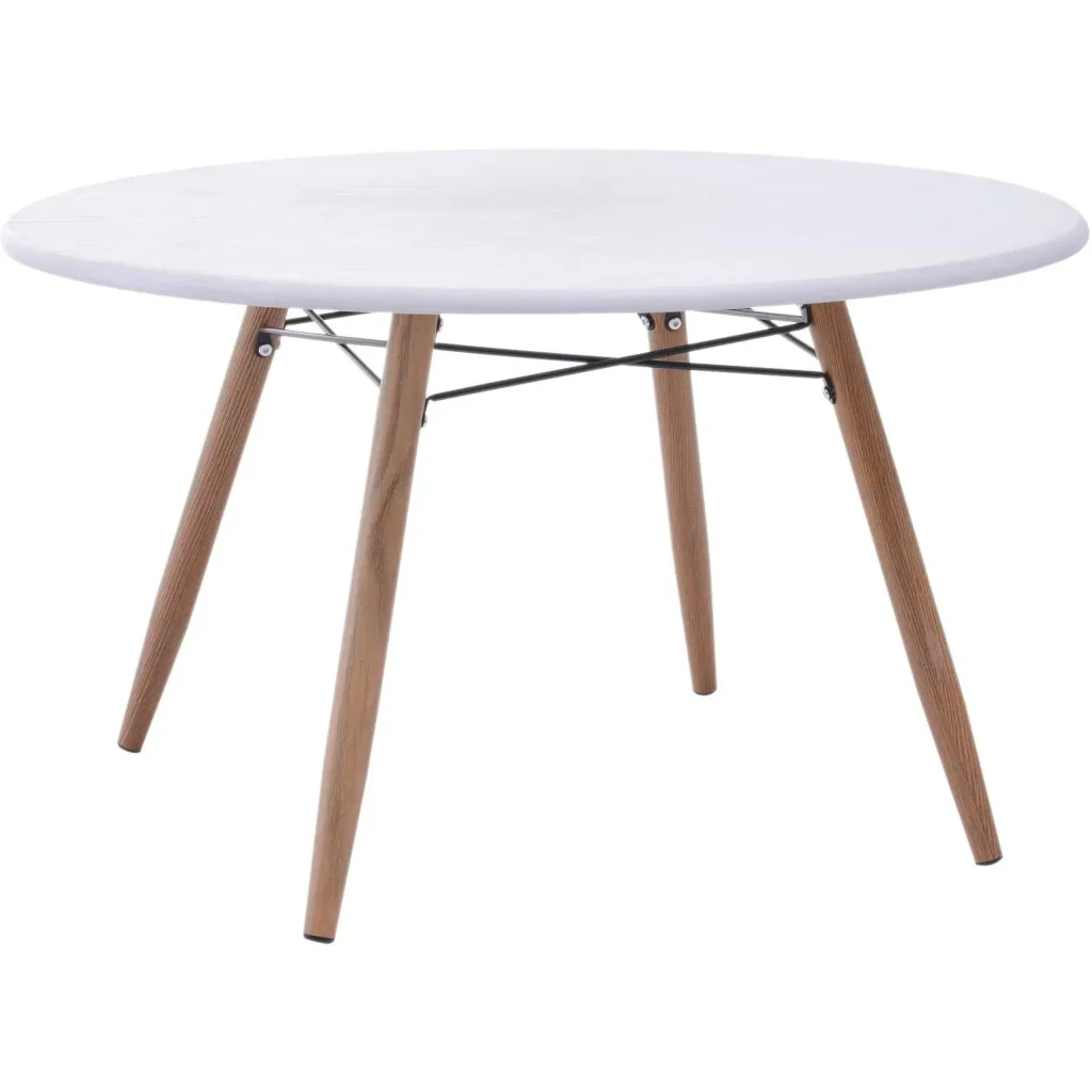 Couchtisch Beistelltisch Kaffeetisch Teetisch Nachttisch rund Holz + Metall Ø80 x H45 cm