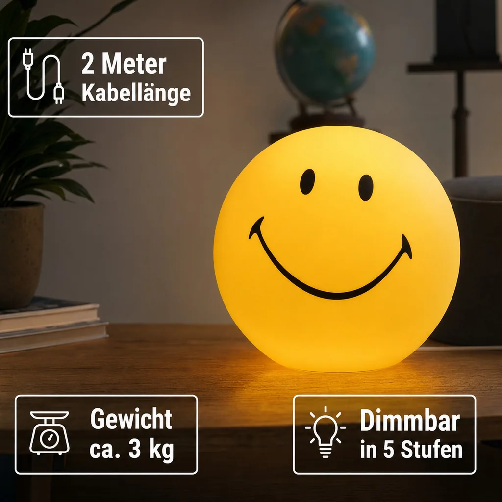 Mr Maria Lampe Smiley XL