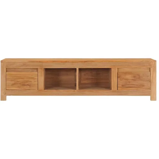 TV-Schrank 135x30x35 cm massiv Teak