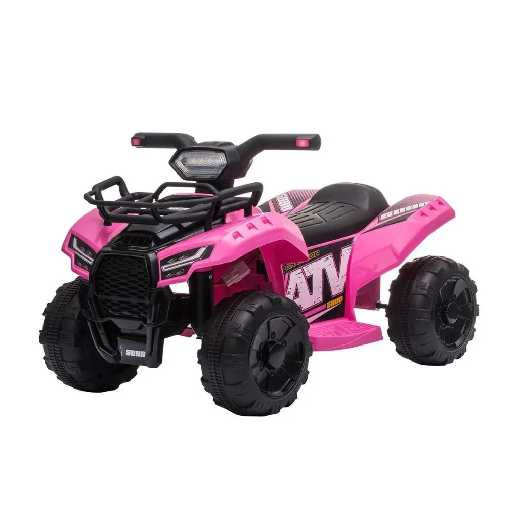 Mini Elektro-Quad Kinder Elektro ATV Kinderwagen LED Frontlicht Kinderfahrzeug Kindermotorrad Elektroquad für 18-36 Mo
