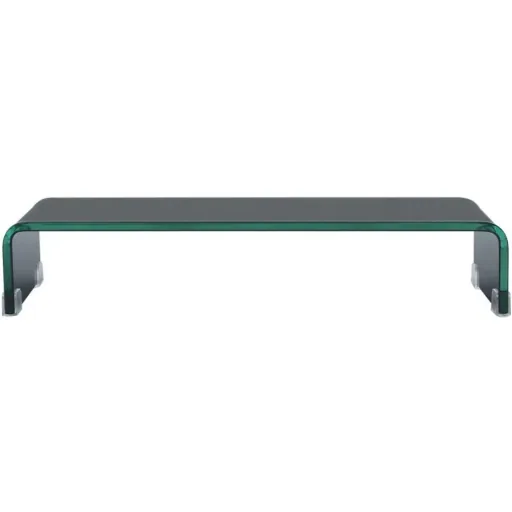 TV-Schrank/Monitorerhöhung schwarz 60x25x11 cm Glas