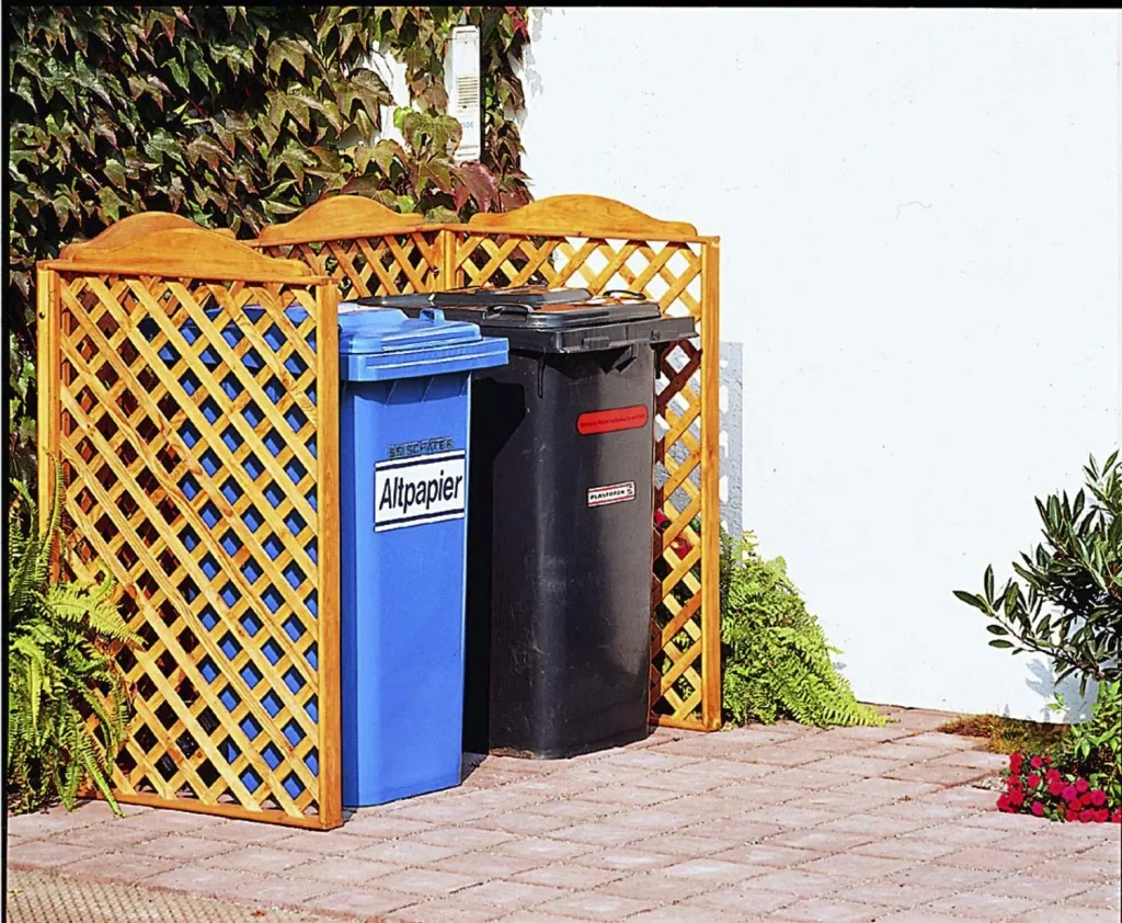Mülltonnenspaliersystem "Rex" 2er Box