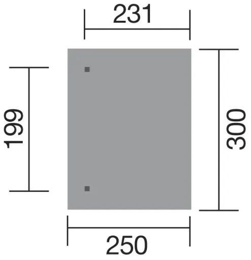 Terrassenüberdachung "Salsa", Gr. 1, 300 x 250 cm