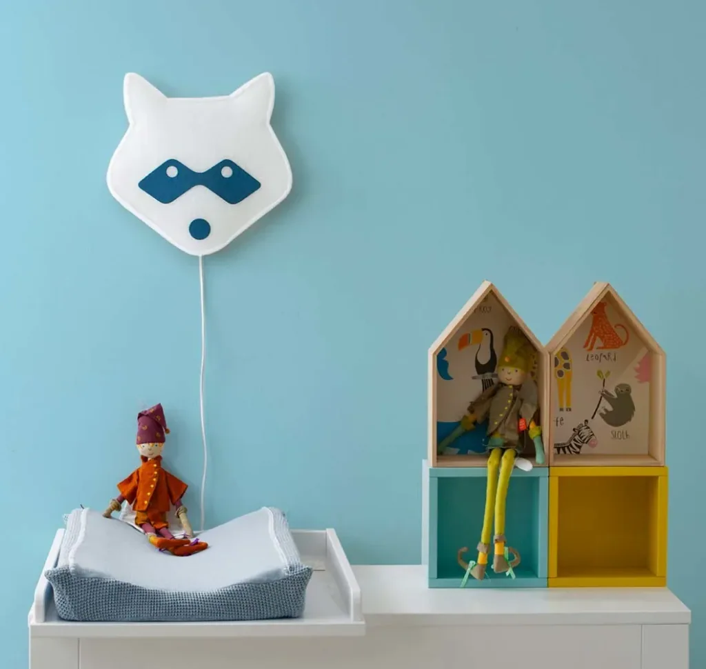 Buokids Soft Wandlampe Waschbär schwarz