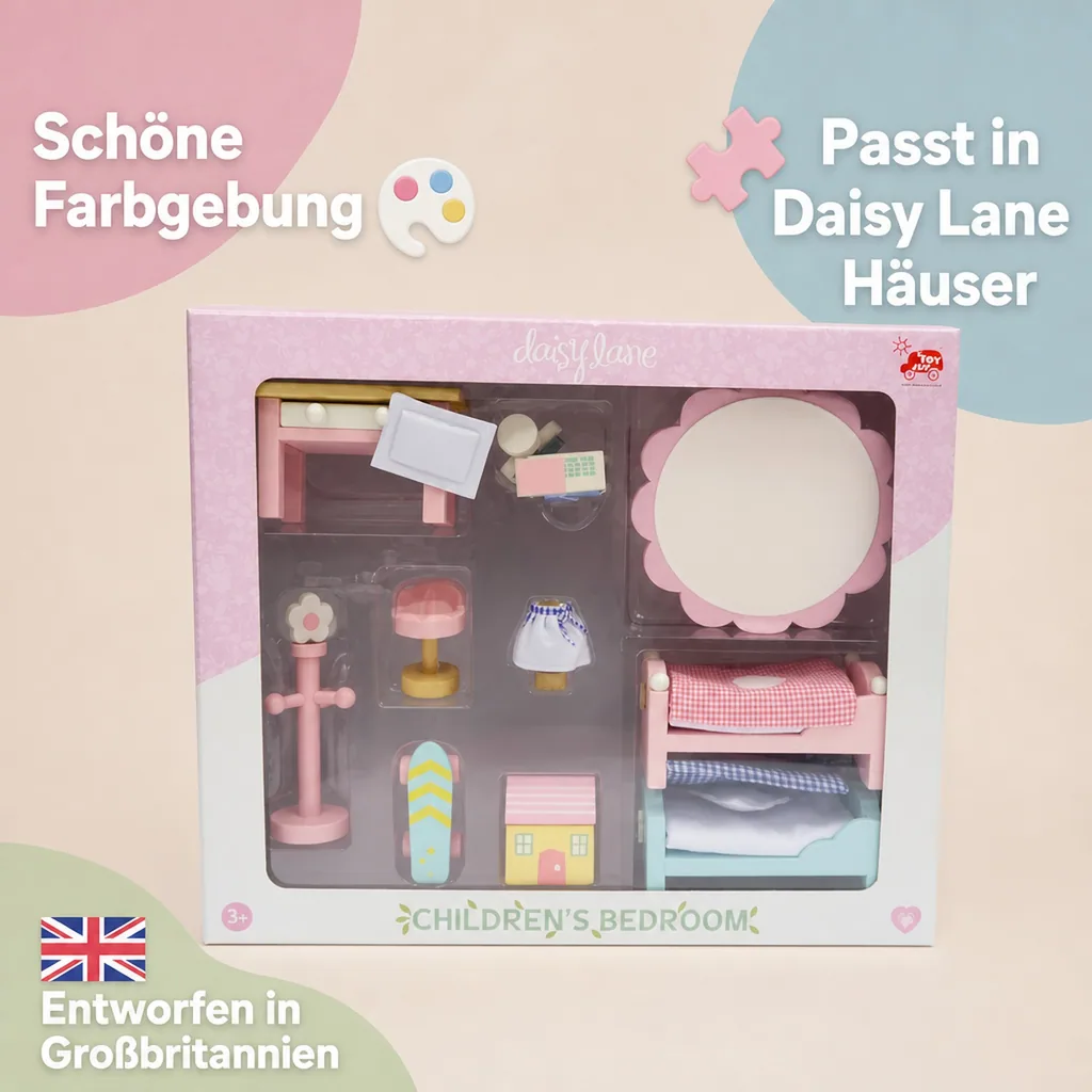 Le Toy Van Puppenhaus Zubehör Kinderzimmer Daisy Lane