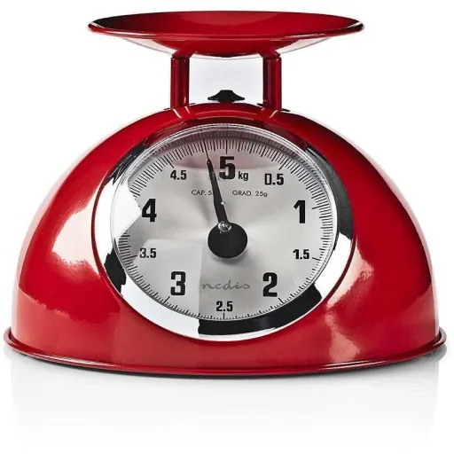 Nedis Retro-Küchenwaage - Analog - Metall - Rot