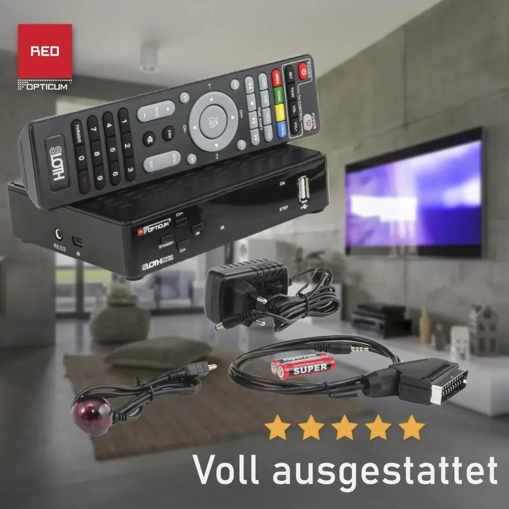 Receiver Sloth Combo plus mini DVB-S2/T2/C