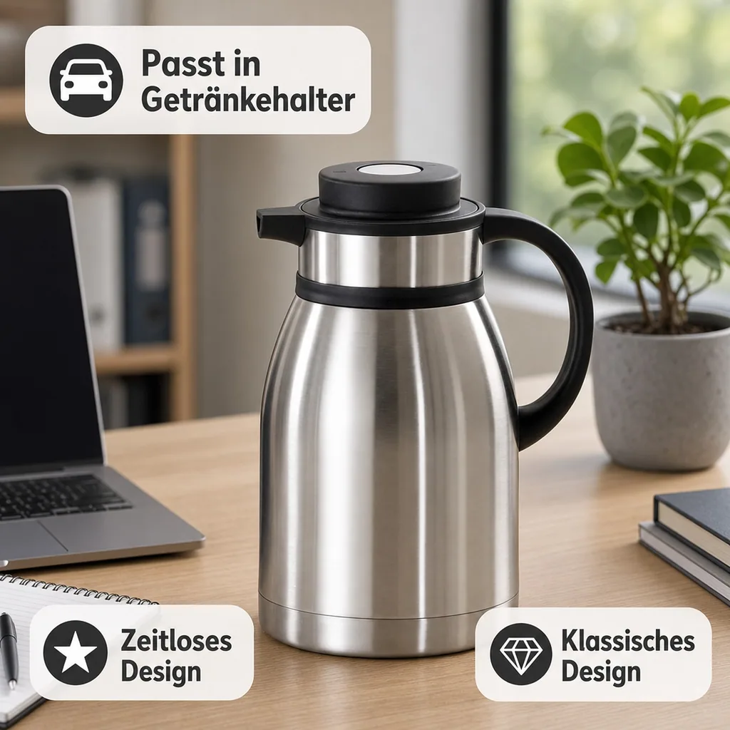 Thermoskanne, Pumpkanne, Isolierkanne - 2,5L