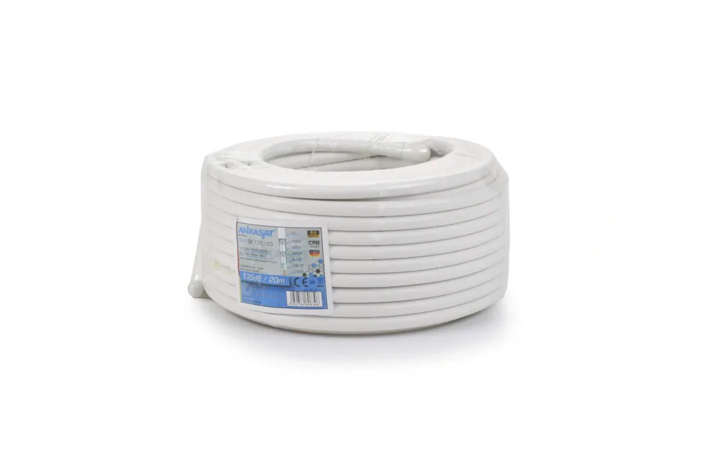 Koaxialkabel SK 135-20 m - Inklusive 4 Profi-F-Stecker