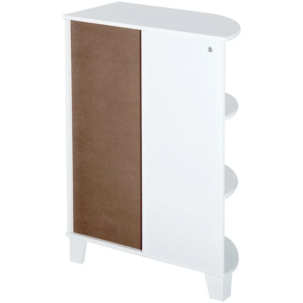Eckschrank Badschrank Standschrank Weiß