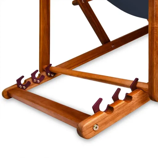 Deckchair Anthrazit Akazienholz