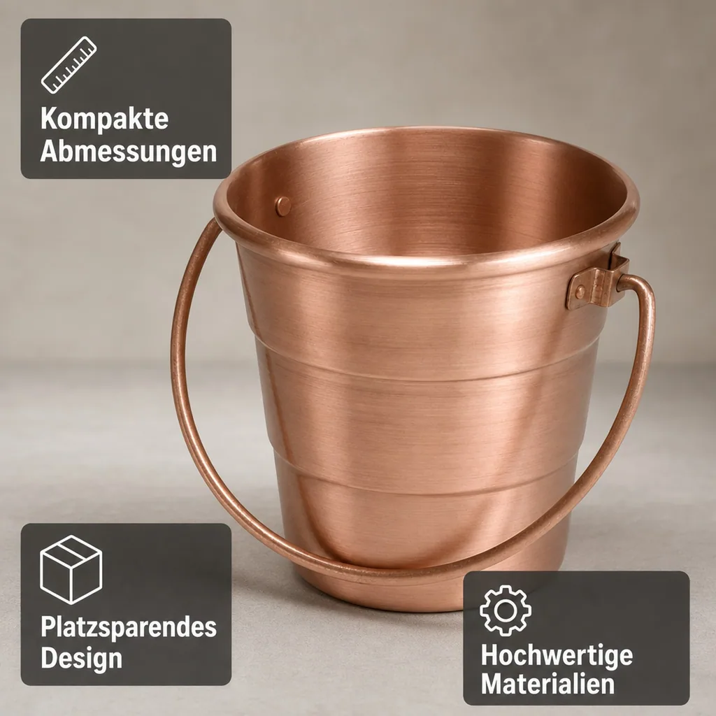 Bierwärmer, Kupfereimer - Hält die Temperatur von Bier und anderen Getränken aufrecht