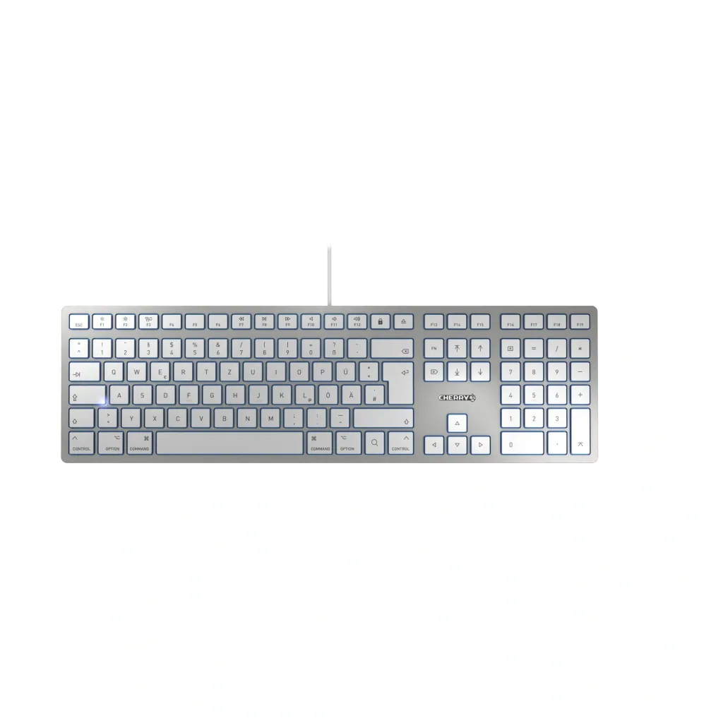 Kabelgebundene Tastatur KC 6000 SLIM FOR MAC silber