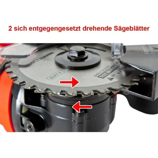 Kreissäge mit Doppelblatt - 125 mm - 1200W