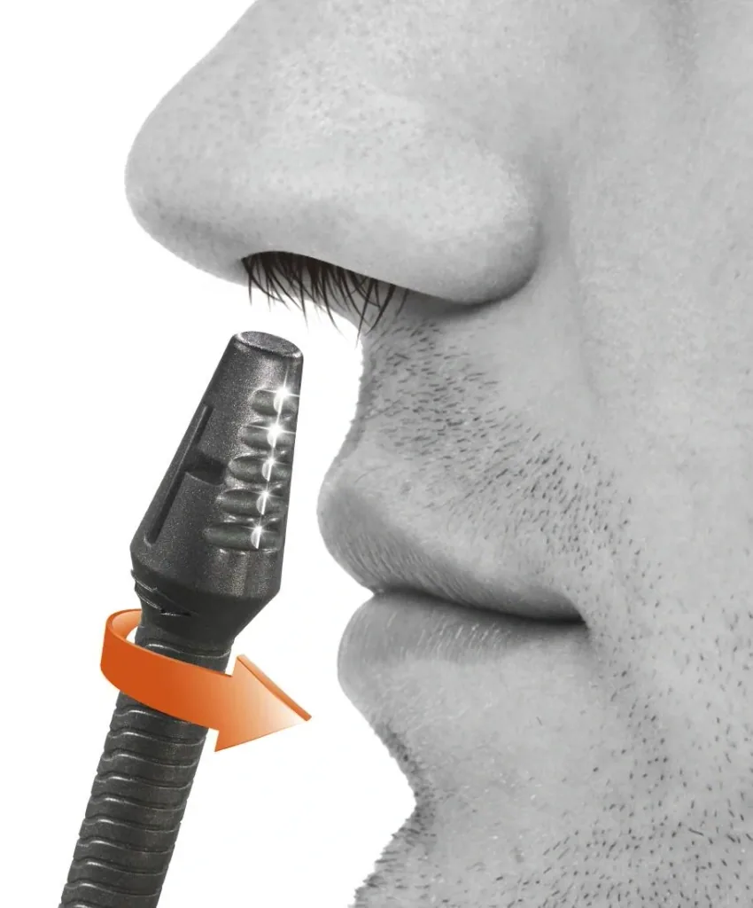 Nasenhaartrimmer, 8 cm anthrazit