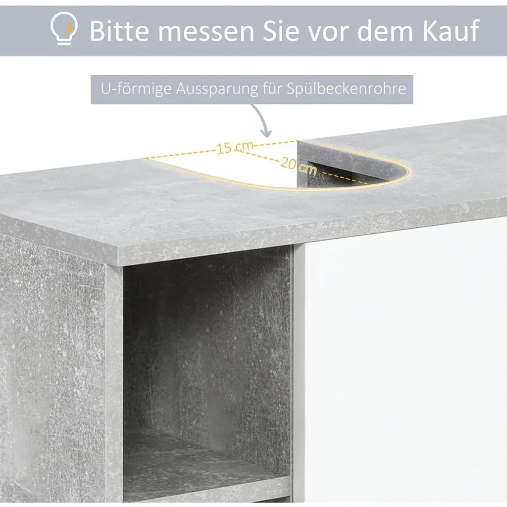 Unterschrank für Waschbecken 60 cm x 30 cm x 68 cm