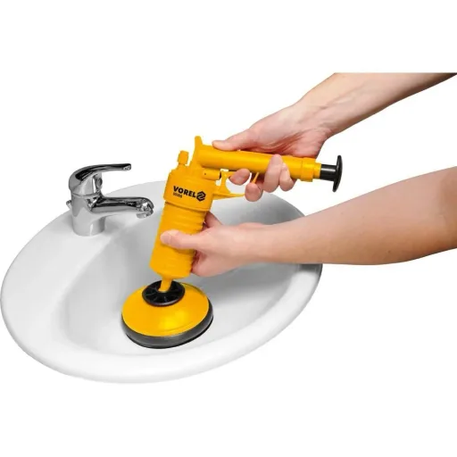 Abflussentstopfer/ Entstopferpistole - 6,3 und 13,5 cm Spitze