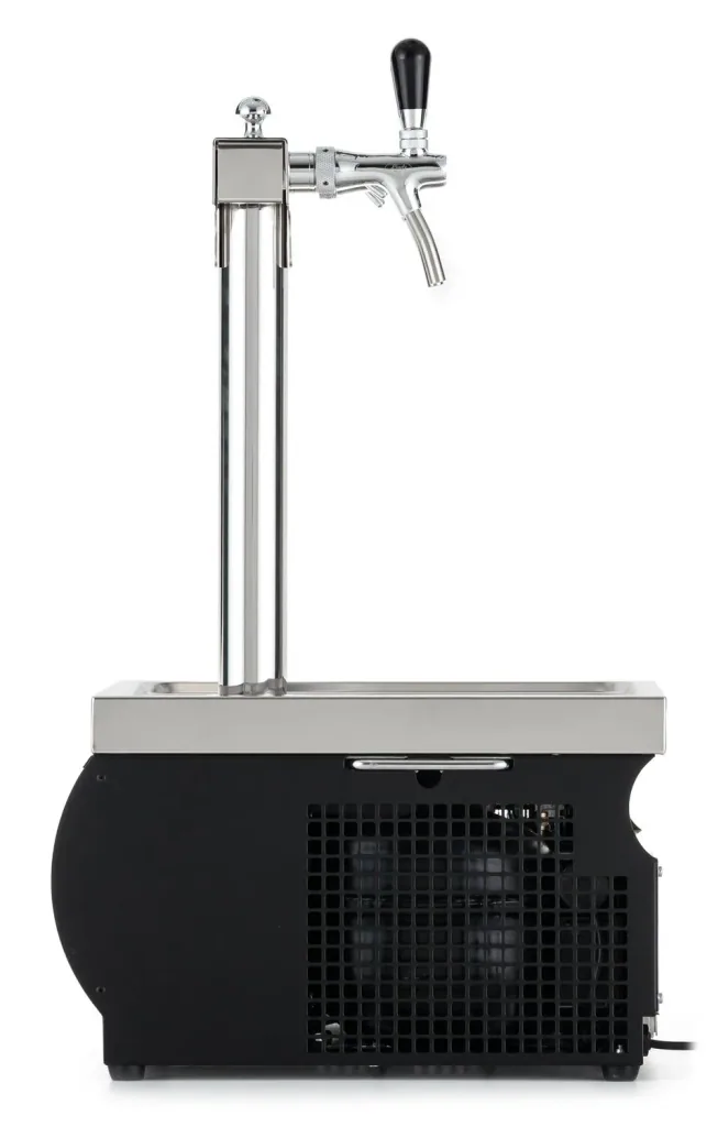 Zapfanlage, Bierzapfanlage Kontakt 55/K Profi, 2-leitig Trockenkühlgerät aus Edelstahl, 50 Liter/h Membranpumpe, Green Line