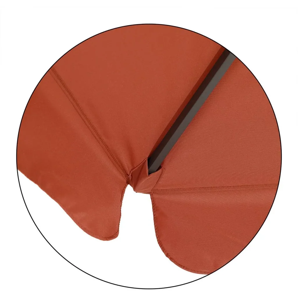 Aluminium XXL Sonnenschirm - terracotta - Ø330cm - UV-Schutz 50+