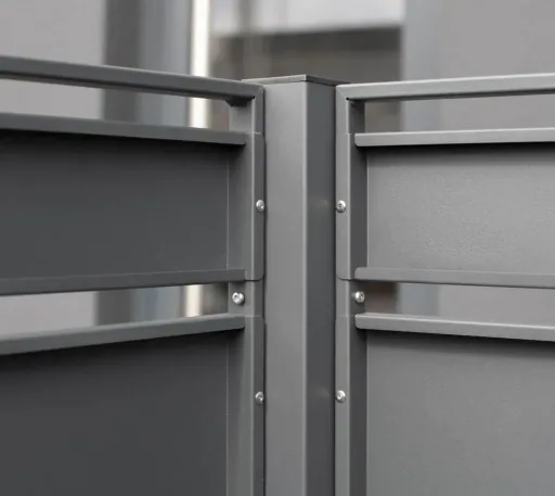 Mülltonnenverkleidung Planum 1er Box, 150 cm, antharzit