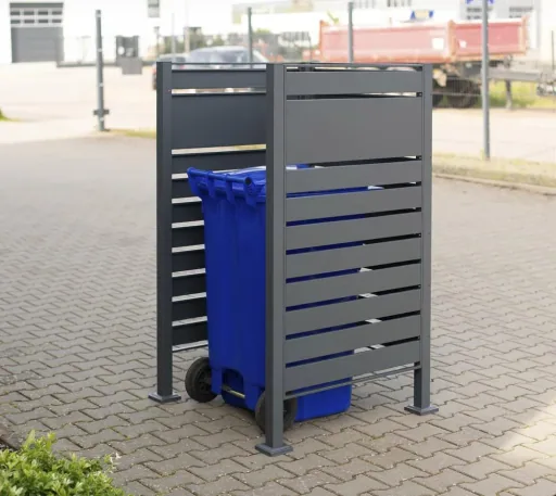 Mülltonnenverkleidung Planum 1er Box, 150 cm, antharzit