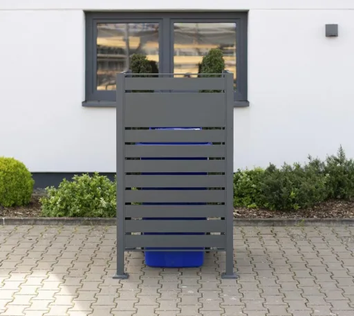 Mülltonnenverkleidung Planum 1er Box, 150 cm, antharzit