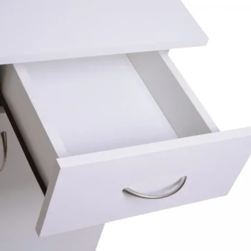 Computertisch Schreibtisch Bürotisch mit Schrank PC Tisch Holzfurnier