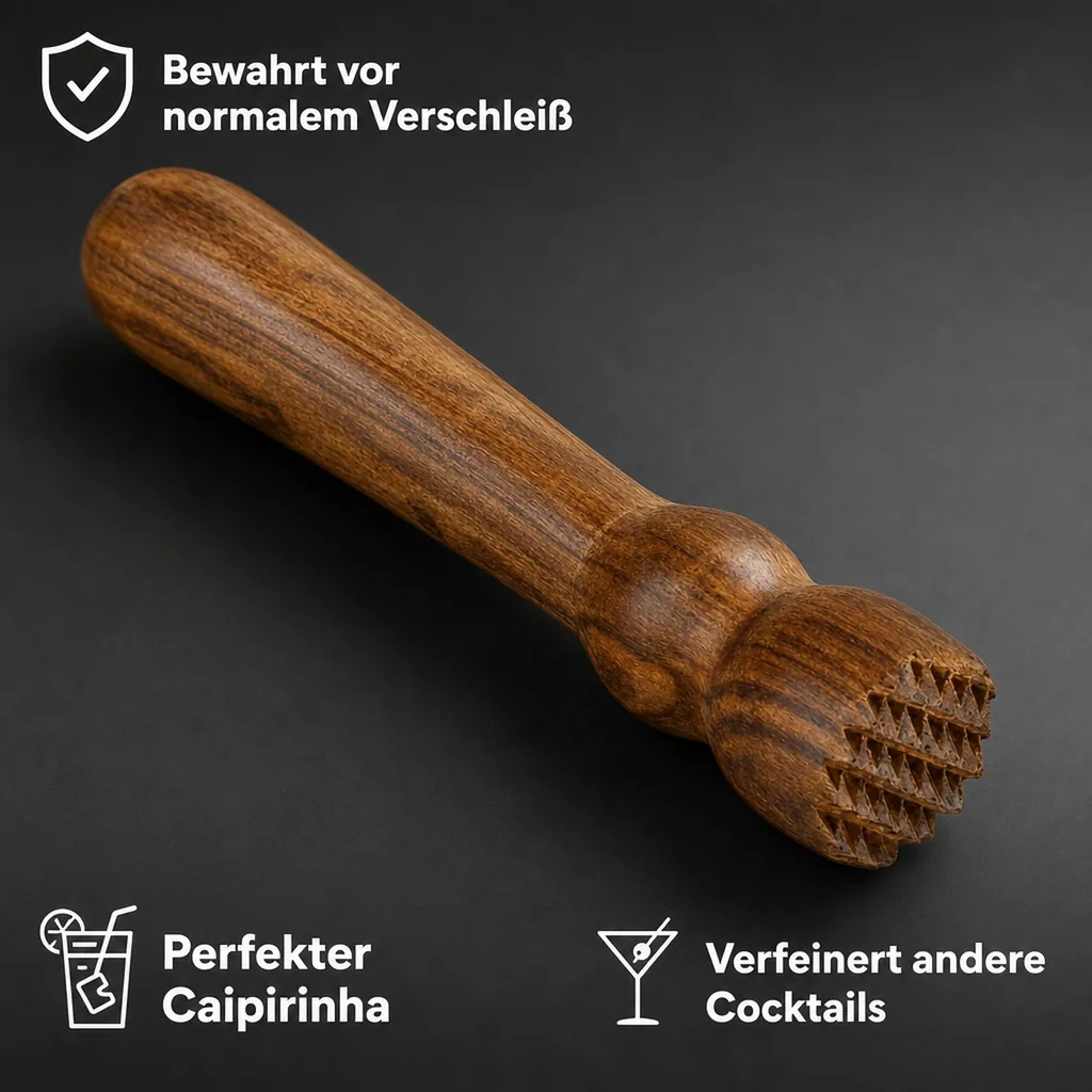 CAIPIRINHA PROFI - STÖßEL  gekerbt