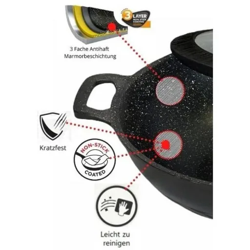 Wok-Pfanne - Antihaft - 32 cm