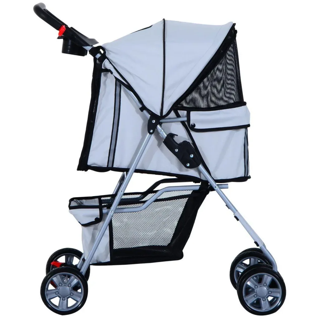 Hundewagen Hundebuggy Hunde Pet Stroller Buggy Grau
