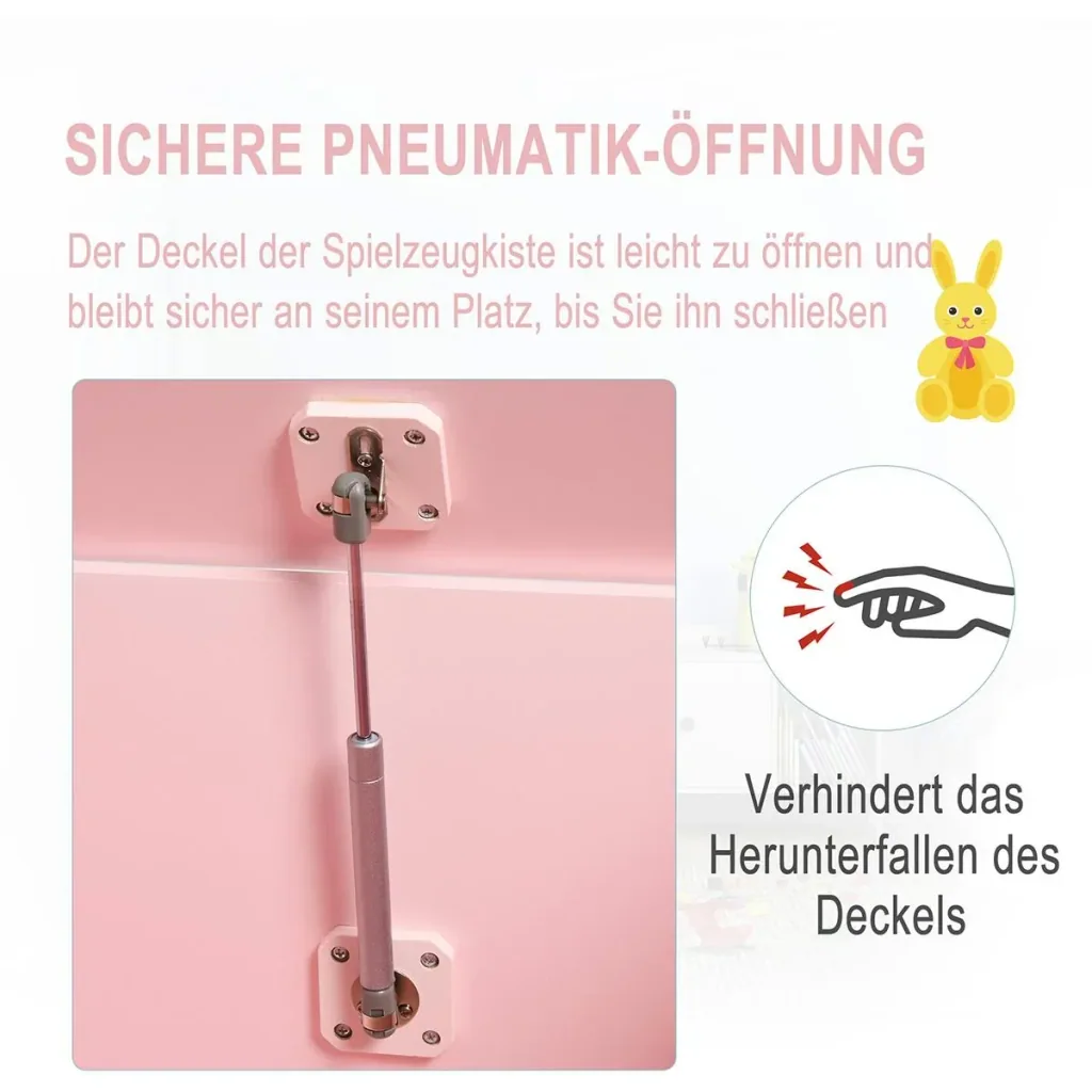 Kindersitzbank 2in1 mit Stauraum rosa