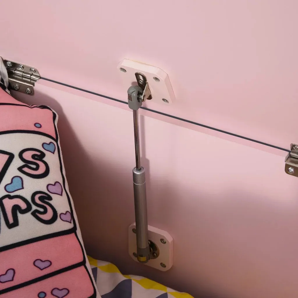 Kindersitzbank 2in1 mit Stauraum rosa