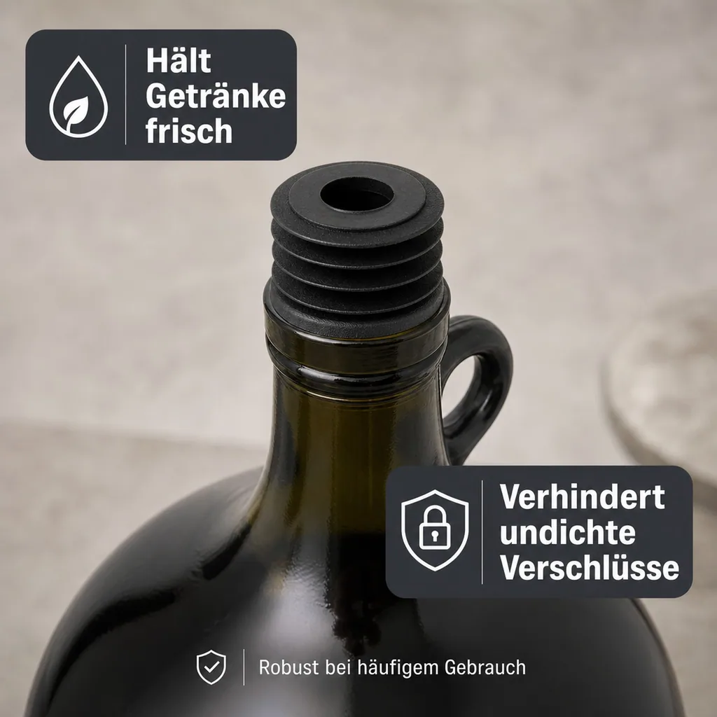 Lamellenkorken, Kunststoffkork - für 3.0 - 4.5 Liter Flaschen, 1 Stück