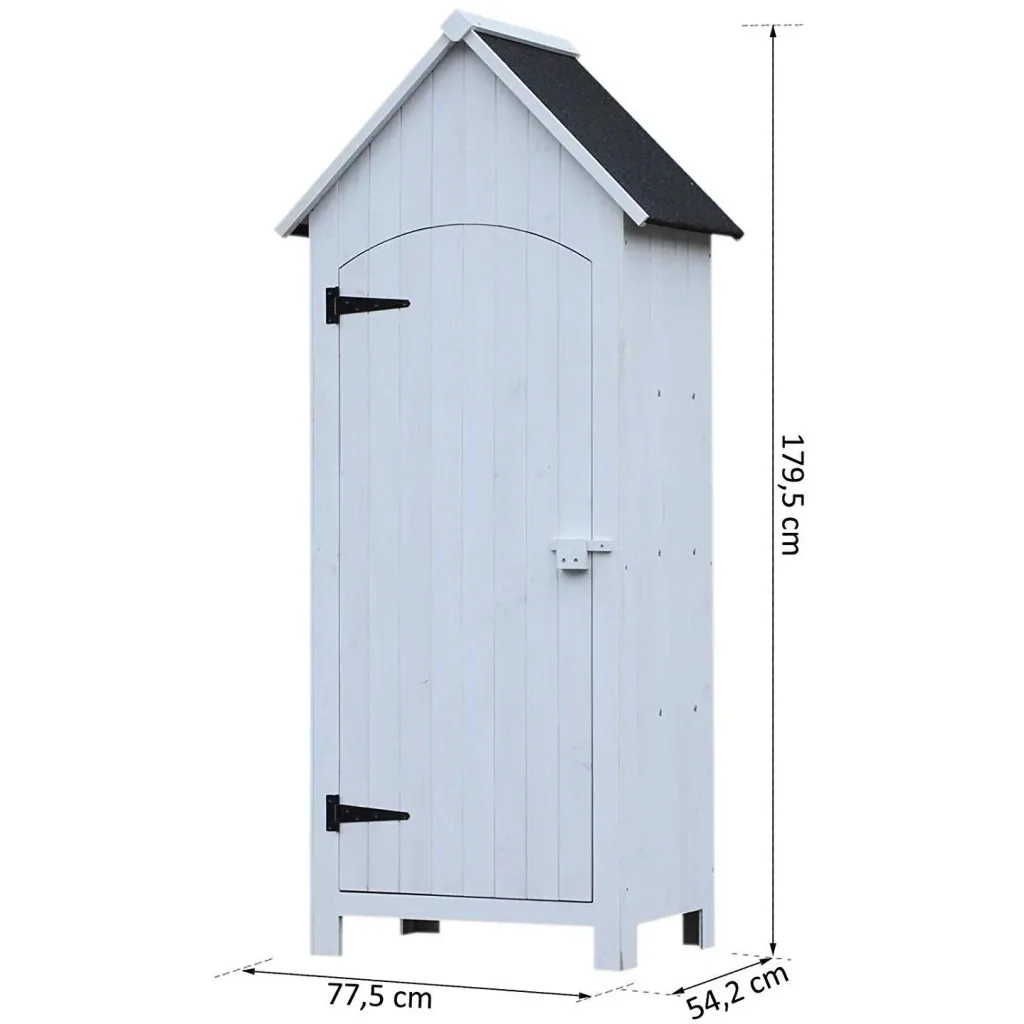 Gartenschrank mit Bitumenpappe