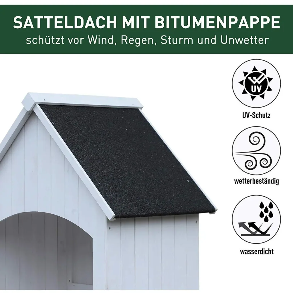 Gartenschrank mit Bitumenpappe
