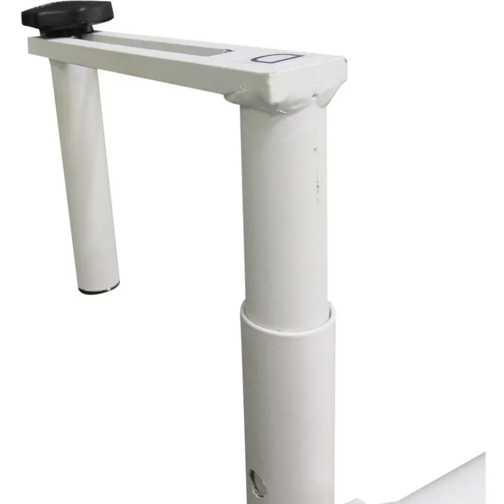 Balkonhängetisch Hängetisch höhenverstellbar halbrund Ø30 cm Terrasse Metall Weiß