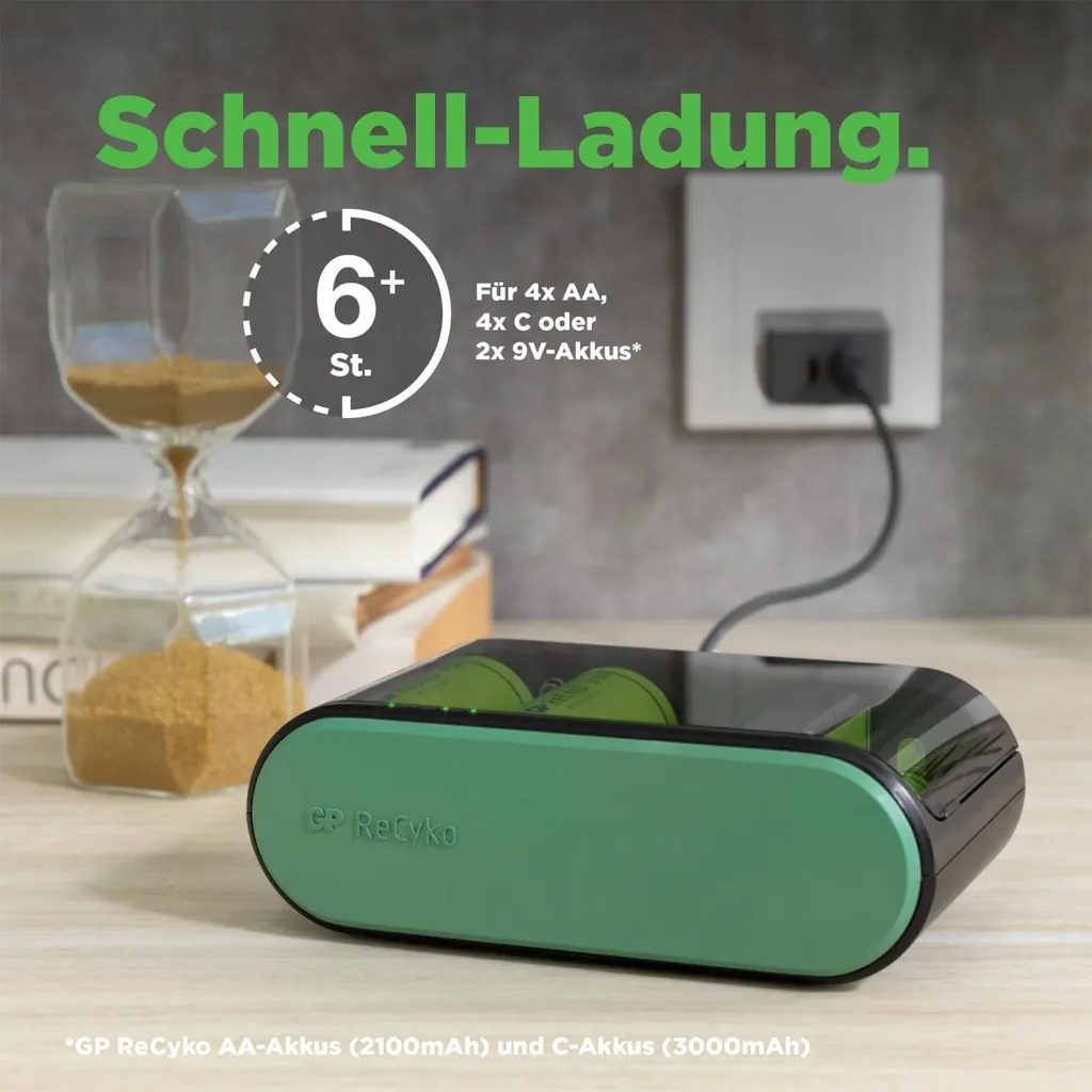 USB Universalladegerät für alle gängigen NiMH Akkus