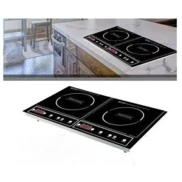 Induktionsherd mit 2 Brennern - 2000W - 60x40x10cm
