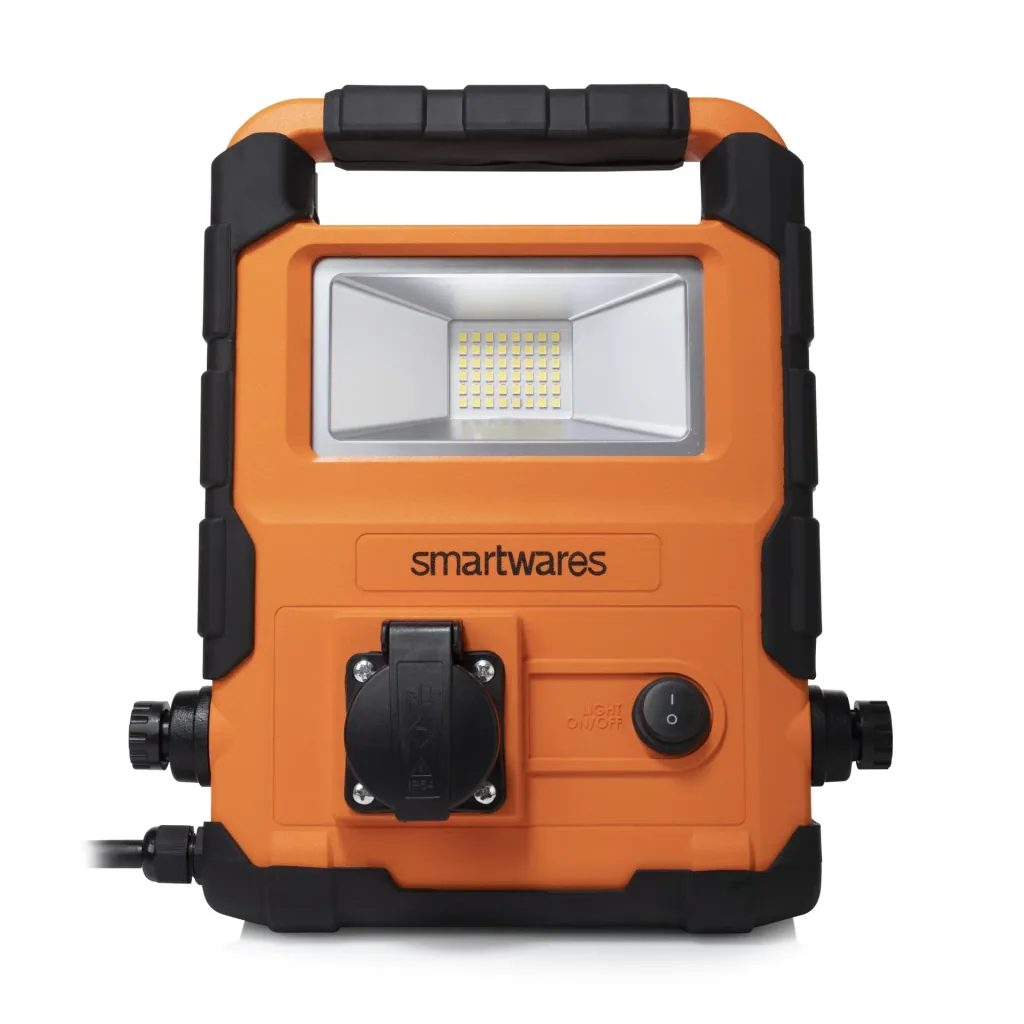 LED Arbeitsleuchte, faltbar mit Steckdose