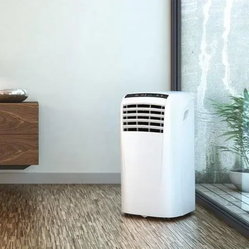 Mobiles Klimagerät mit Schlauch und Fensterdichtungsset - splendid Dolceclima Compact 8 P - 8.000 BTU/h