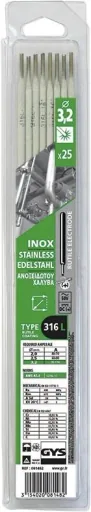 Edelstahl Elektroden 316L, 3,2 x 350 mm, 25 Stück