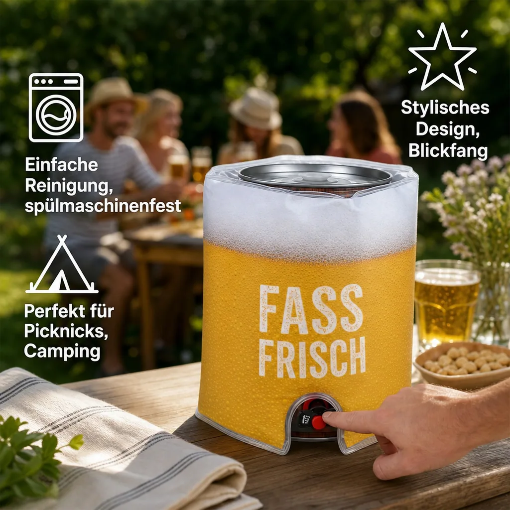 Kühlmanschette für 5 Liter Fässer Bierfass