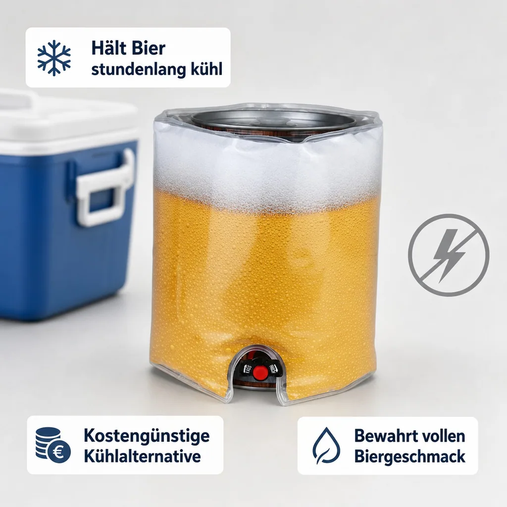 Kühlmanschette für 5 Liter Fässer Bierfass