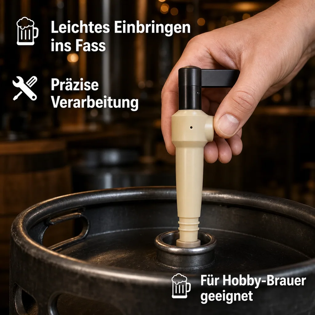 Fassanschlaghahn, Zapfgarnitur, Fässer Anschlagen, Anschlaghahn Fass