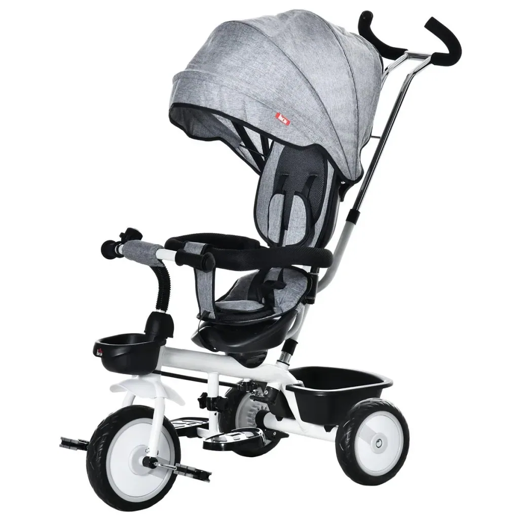 2 in 1 Dreirad Kinderwagen 100 cm x 48 cm x 106 cm