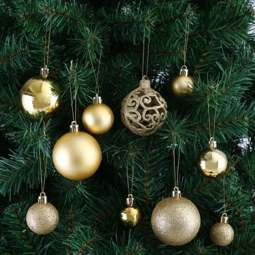 Weihnachtskugeln - Christbaumschmuck - Gold 100 Stk.